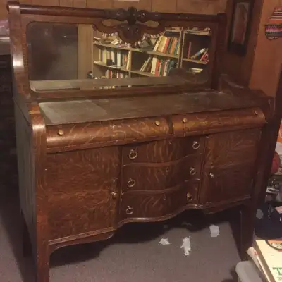 Antique Hutch Cabinet, View more