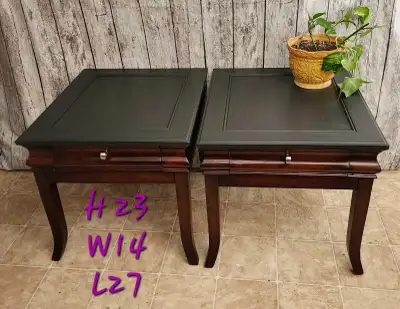 Set of wood End Tables, Side Tables, View more