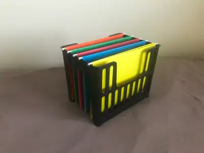 File organizer with 5 hanging files, View more