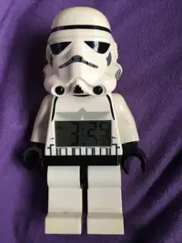 Star Wars Storm Trooper Lego Alarm LCD Clock Reveille Matin