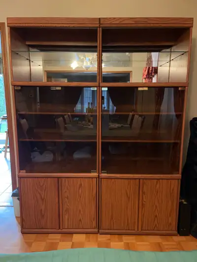 3 piece hutch cabinets , View more