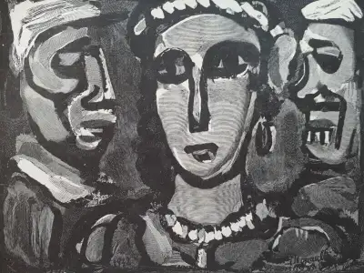 Georges Rouault, Gravure, Signee dans l'impression,Certificate,, View more