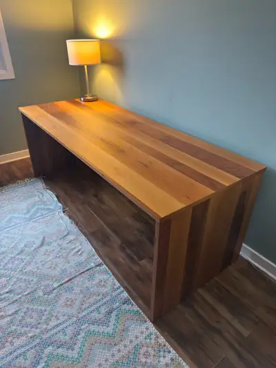 Walnut Veneer Desk, View more