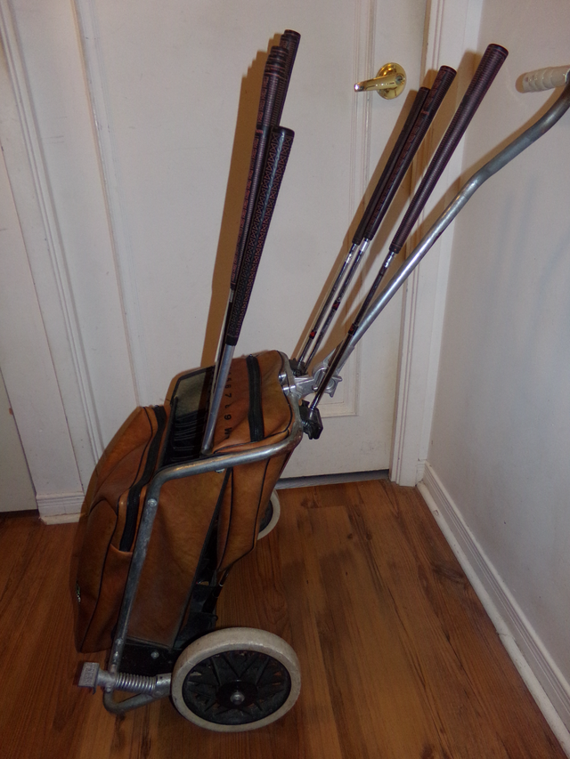 LADIES "WILSON" 11 CLUB SET OF GOLF CLUBS/ALL IN ONE BAG/  CART in Golf in Kingston - Image 5