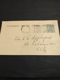 1930s Canada postal card notice of gun club meeting