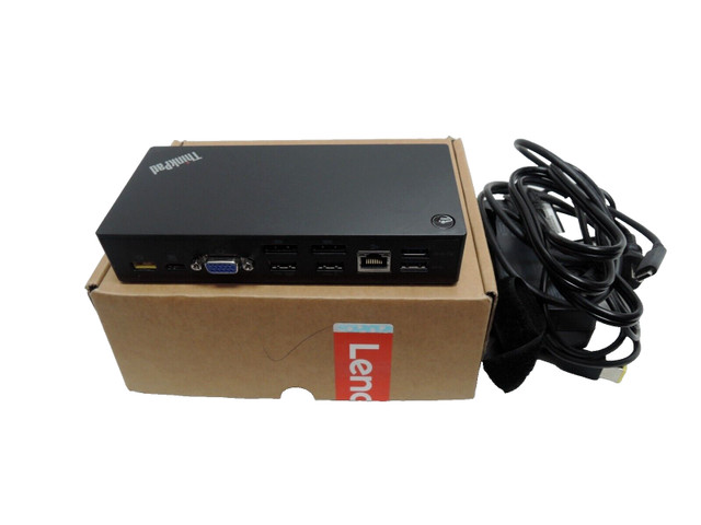 Docking Station Lenovo DK1633 usb & adapter cable free ship-$80 in Laptop Accessories in Yellowknife - Image 3