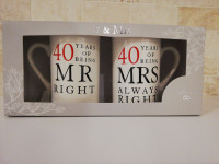 40th Wedding Anniversary Mug Gift Set