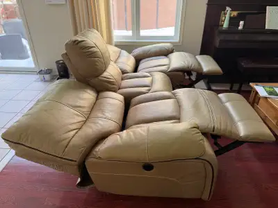 Power Reclining Leather Sofa, View more