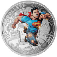 Silver Iconic Comic Book Covers Superman Action Comics #1 Coin