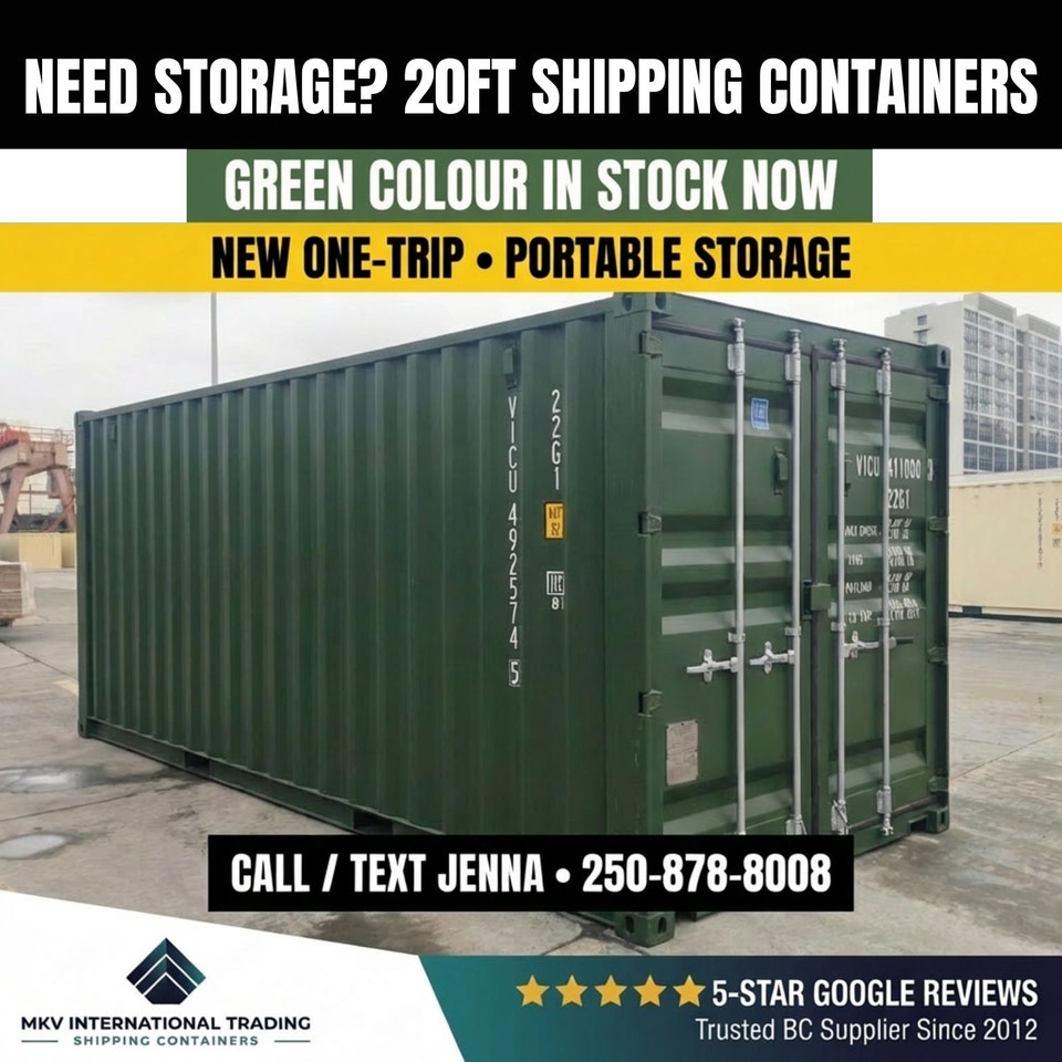 20ft Shipping Container Seacan | New One-Trip Storage Container ...