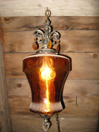 Older style antique hanging lamps