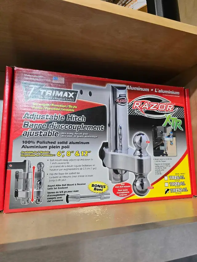Trimax 12inch Adjustable 12" Hitch