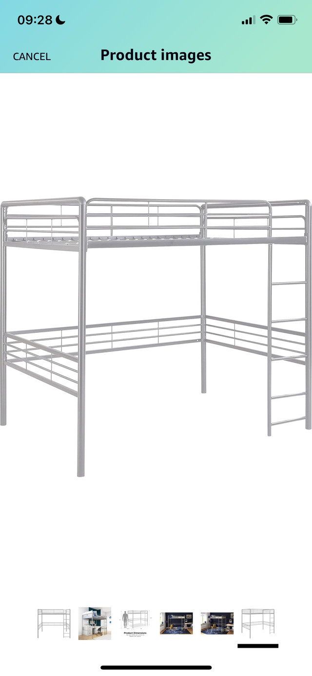 DHP loft bed black color in Beds & Mattresses in St. Albert - Image 2