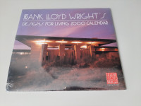 Frank Lloyd Wright - Designs for Living 2000 Calendar - Sealed