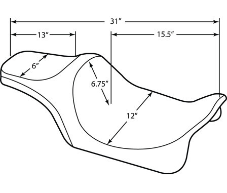 Drag  SEATS  08-19 FLHT PRED III SEAT W/RED THREAD | 0801-1116 | in Motorcycle Parts & Accessories in Strathcona County - Image 2