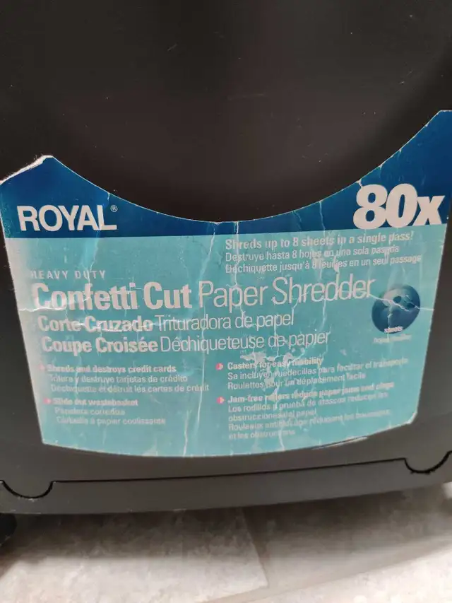 Royal PAPER SHREDDER in Printers, Scanners & Fax in Kitchener / Waterloo - Image 5
