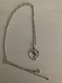 Silver Nefertiti Pendant and Chain