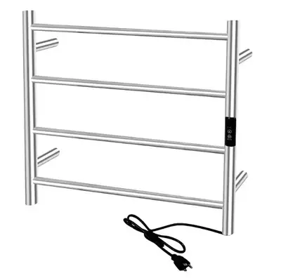 CALISTOUK 4 Bar Electric Heated Towel Rack with Timer  - NEW $55, View more