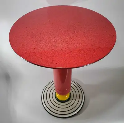 postmodern pedestal/side table, 1980's France, View more