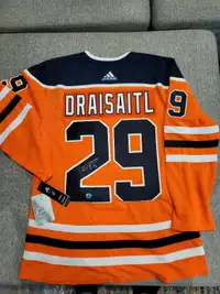 Leon Draisaitl signed Oilers Jersey with COA