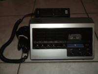 VINTAGE Philips Mini Cassette Transcript Dictation Machine!
