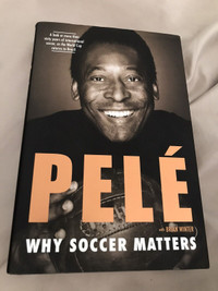 Pele soccer Futbol hardcover book with bonus poster included
