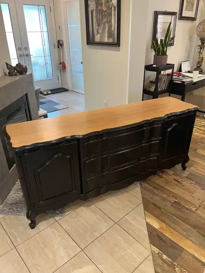 Wooden Cabinet Dresser Refurbished Victorian / Missing Handles, View more