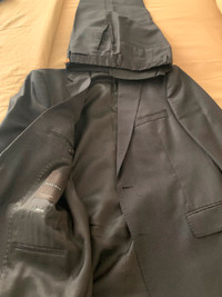 Men’s Zara Slim Fit black suit. Size 32 pants and size 38 coat