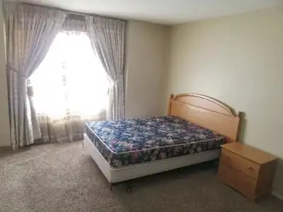 For a fast response, please text me at ph# 780-850-5116 A furnished bedroom with half private washro...