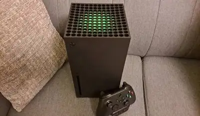 Xbox series X with controller , View more