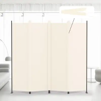 4 Panel Room Divider, 6FT Tall Folding Privacy Screen Wall, View more