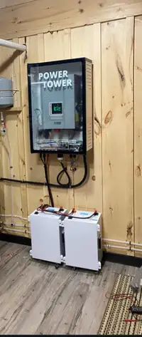 Maintenance Free Off Grid Solar & Battery Cabin kit