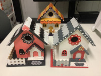 Hand Painted Wooden Bird Houses