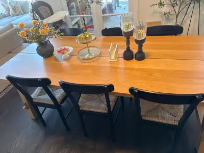 8 seater dining table with 6 chairs, View more