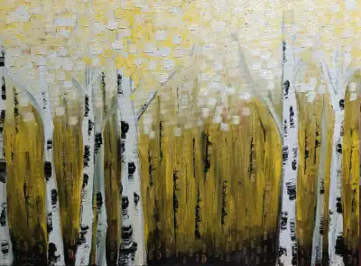Original Painting - Birch Trees, View more