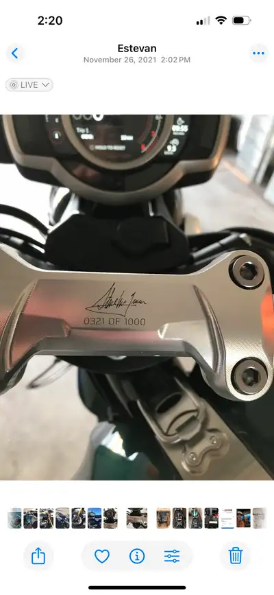 Limited edition 2022 Triumph 1200 Scrambler Steve McQueen , only 1,000 made. Only 750 kilometres alw...