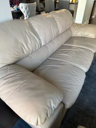 Real Leather couch and loveseat -Palliser, View more