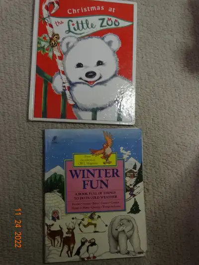 Children Books:  large books, winter fun realted/cold weather +, View more