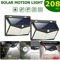 2 pack brand new summer 208 led 3 model motion senso solar light