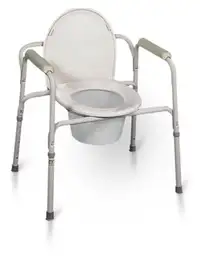 Slightly Used Standard Height Adjustable Commode Shower Chair