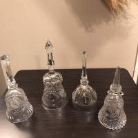 Vintage Crystal Glass Bells 