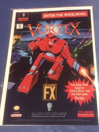 Vortex #0 Electro Brain Comics Super Nintendo, View more