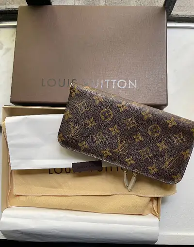 Louis Vuitton Coated Canvas Monogram Insolite Wallet White 2009, View more