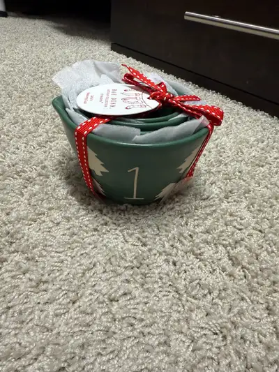 Rae Dunn Green Christmas Measuring Cups NEW! , View more
