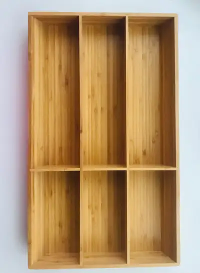 IKEA VARIERA Bamboo Flatware Kitchen Drawer Cutlery Organizer Two Identical IKEA Bamboo Organizers –...