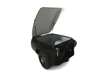 Lightweight cargo trailer, independent suspension, 480x12 wheels, aluminum rims, LED lighting, botto...