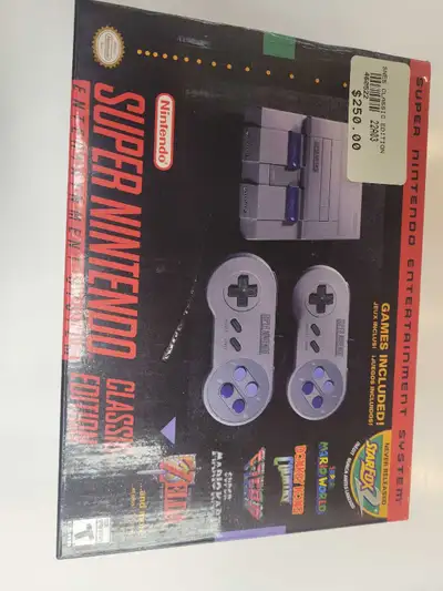 Up for sale: Super Nintendo Classic Edition (Mini). The unit comes with 2 controllers, power cable ,...