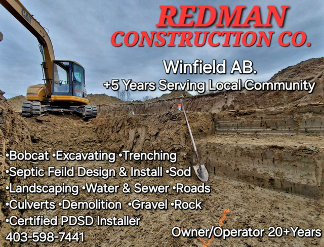 Excavating & Dirt Work in Heavy Equipment in Edmonton