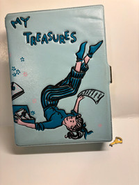 "Vintage girl's "My Treasures" locking box