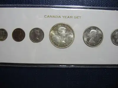Mint State set of 1958 Canada coins